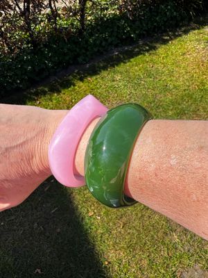 Armband | Acrylic Bangle | Roze