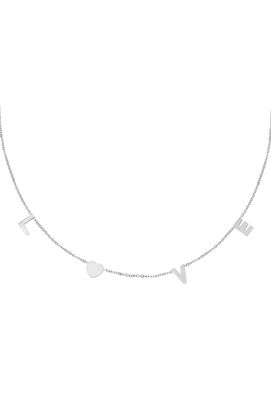 Ketting | LOVE | Zilver | Stainless steel
