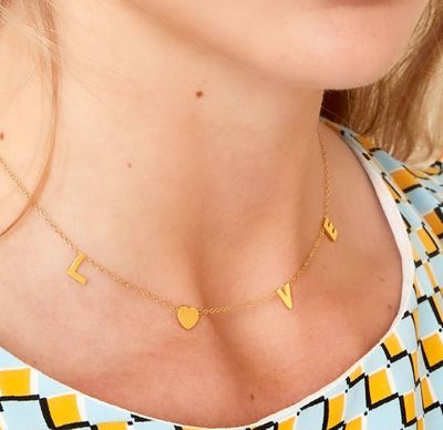 Ketting | LOVE | Goud | Stainless steel