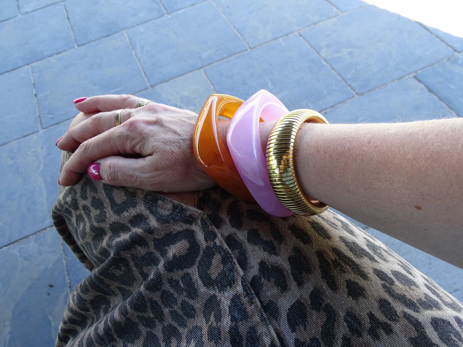 Armband | Ribbel | 20mm | Goud | Stainless steel