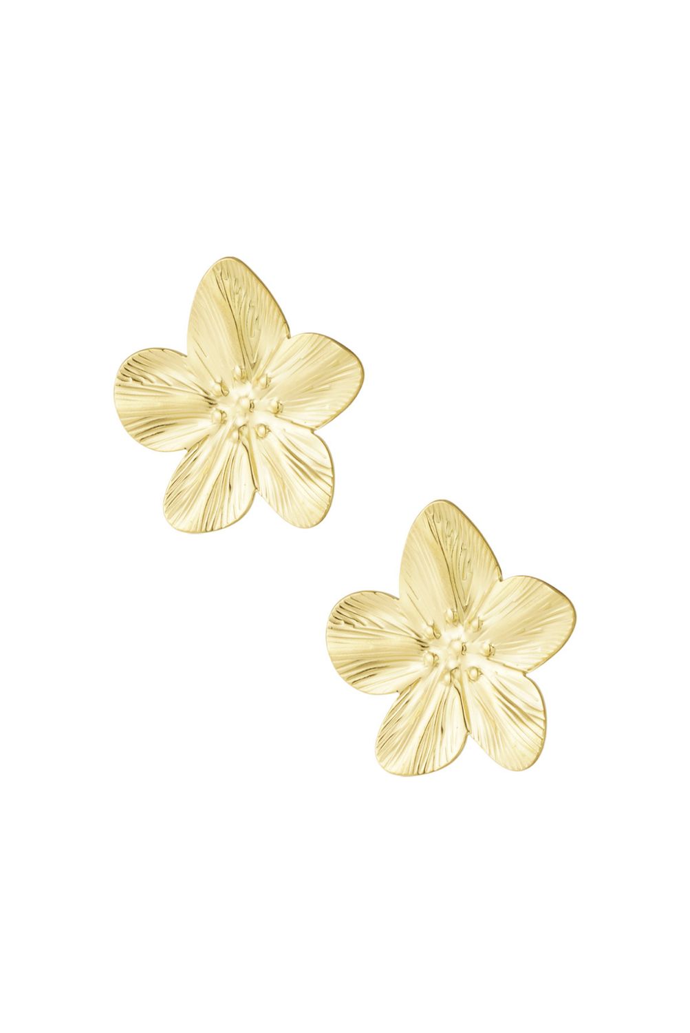 Oorbellen| Solar Bloom | Goud | Stainless steel