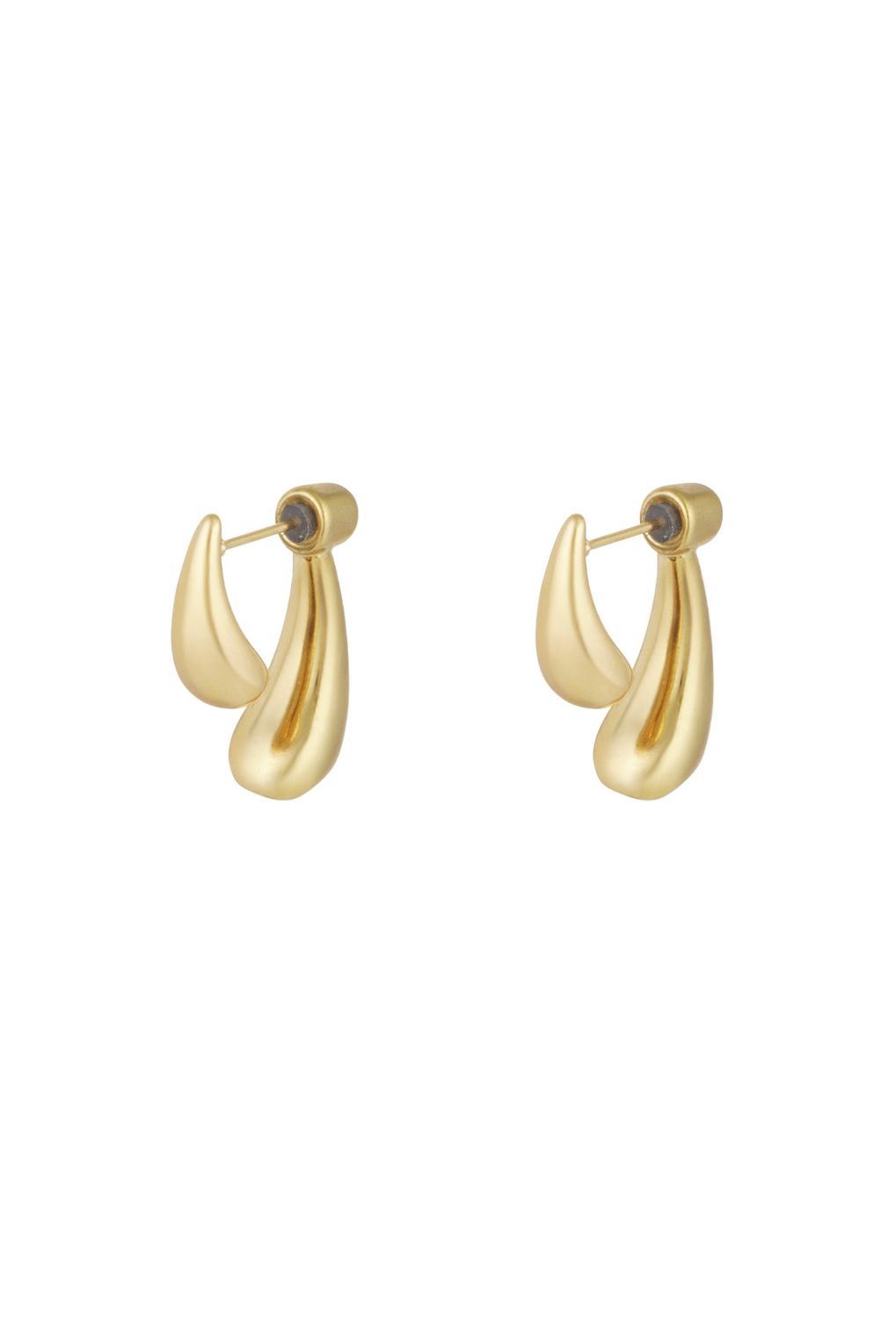 Oorbellen | Shadow Loop | Goud | Stainless steel
