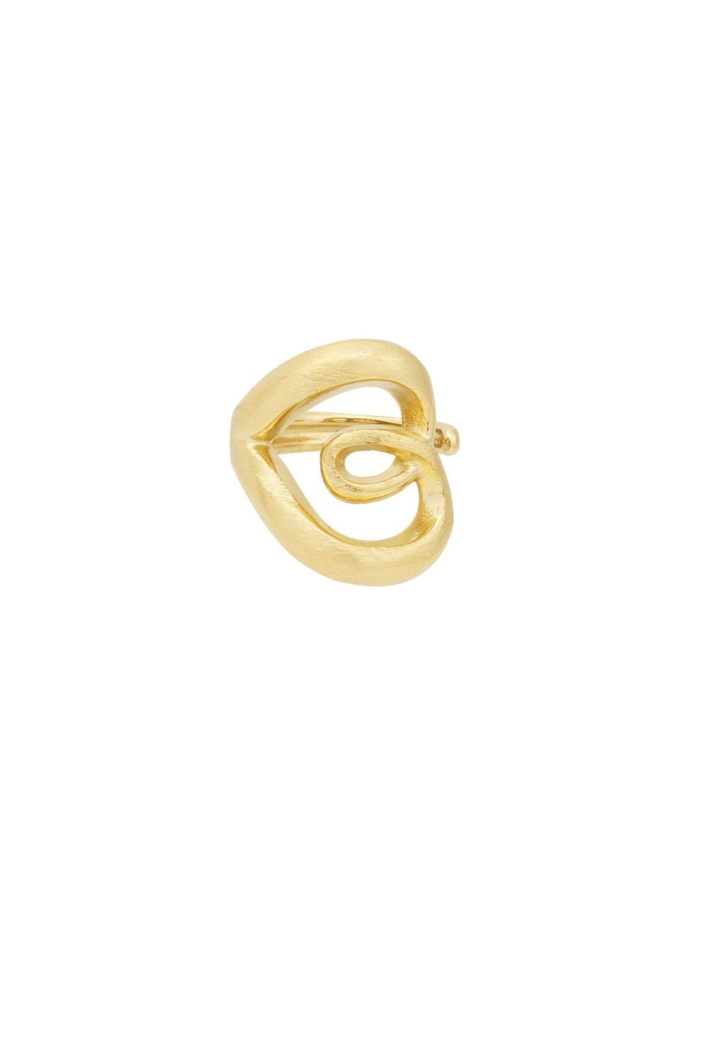 Ring | Twist Edge | Goud | Stainless steel