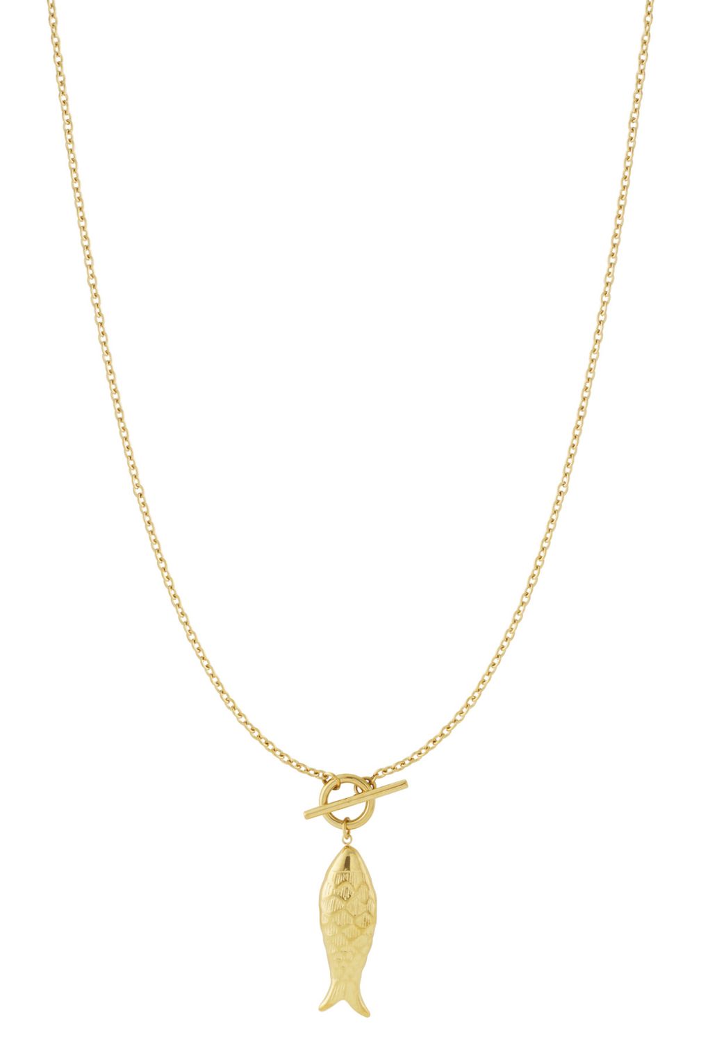 Ketting | Vis | Goud | Stainless steel