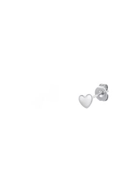 Stud | Hart | Zilver | Stainless steel