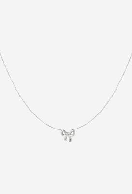 Halsketting | Bow | Zilver | Stainless steel