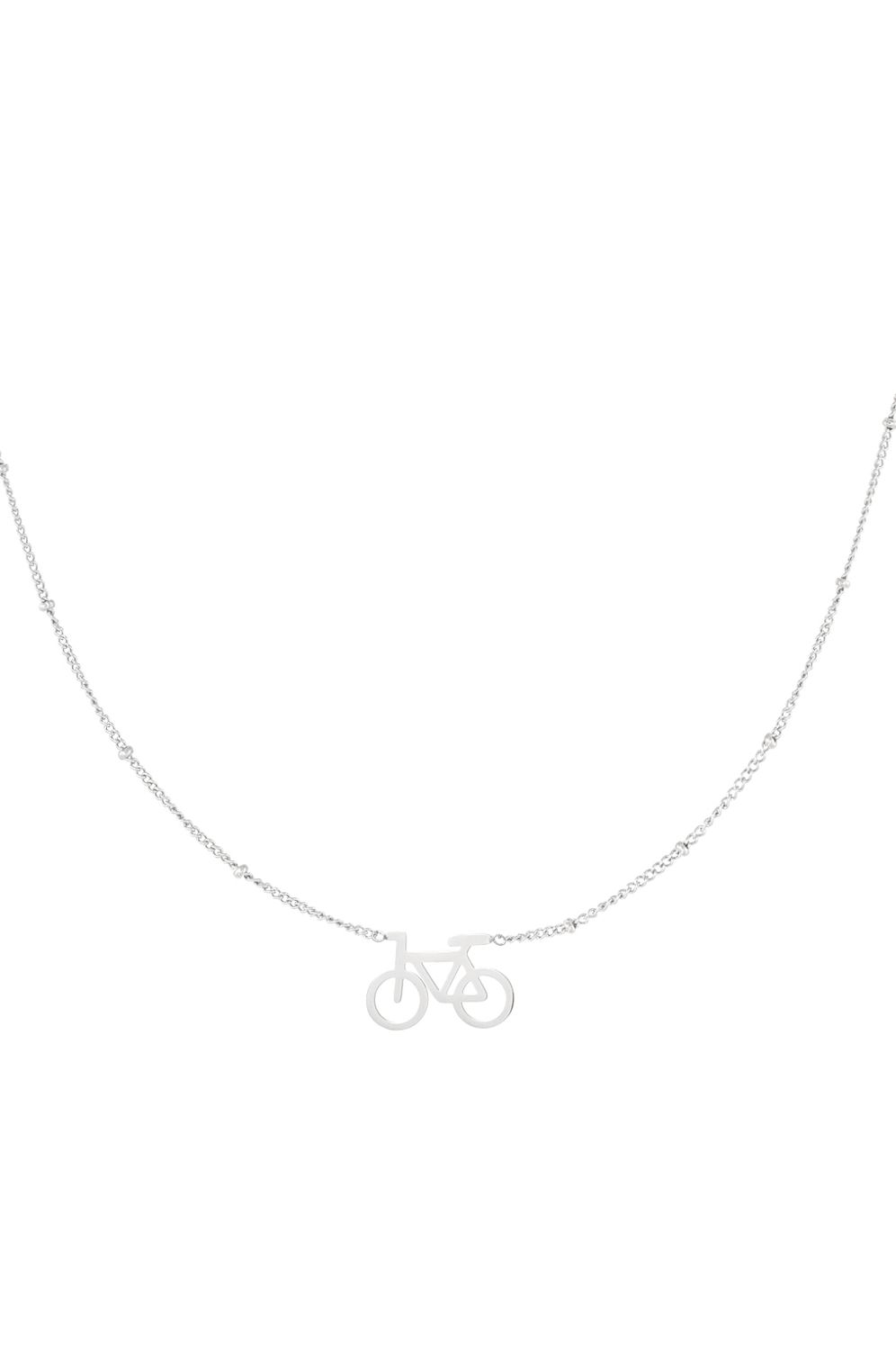 Halsketting | Bike | Zilver | Stainless steel