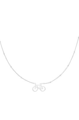 Halsketting | Bike | Zilver | Stainless steel