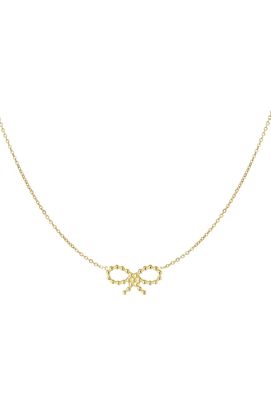 Ketting | Bow | Goud | Stainless steel