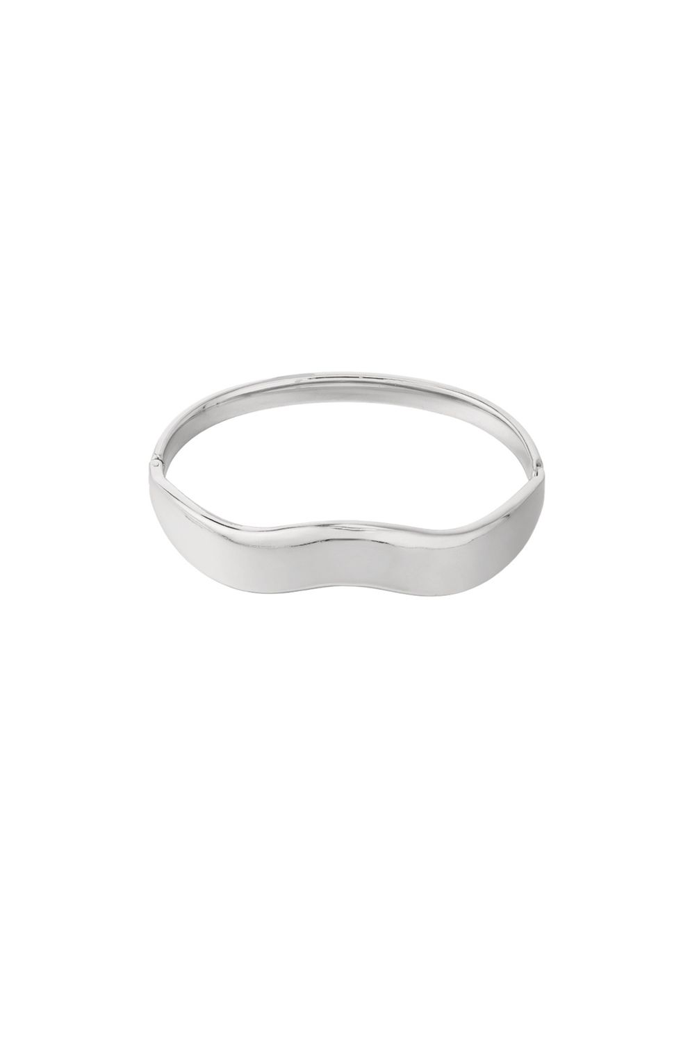 Armband | Wavy | Zilver | Stainless steel
