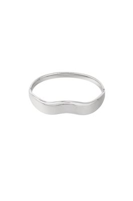 Armband | Wavy | Zilver | Stainless steel