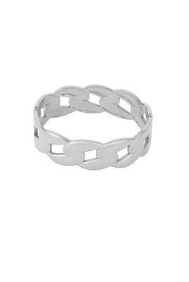 Armband | Bold Link | Zilver | Stainless steel
