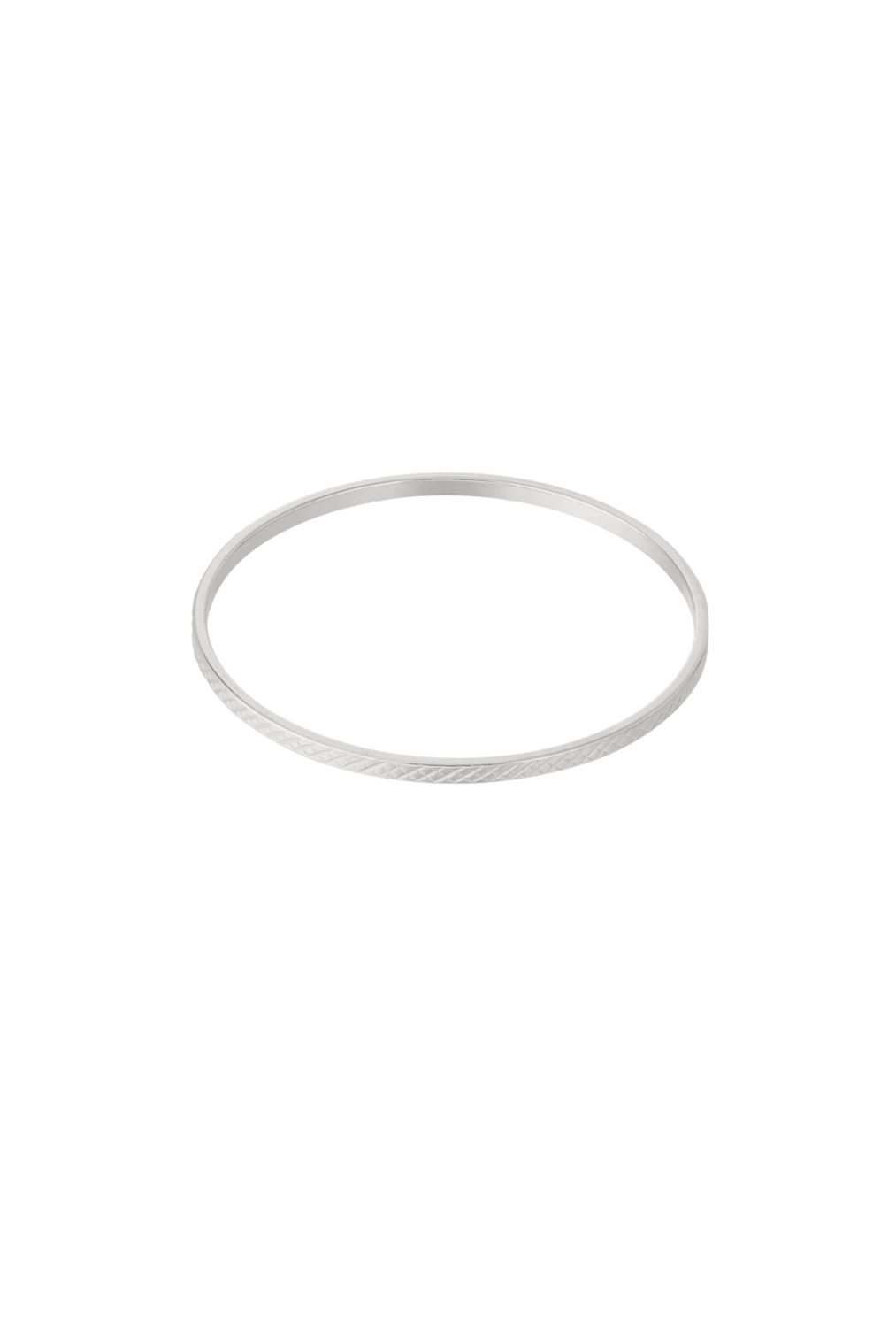 Armband | Simple Checherd | Zilver | Stainless steel