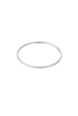 Armband | Simple Checkerd | Zilver | Stainless steel