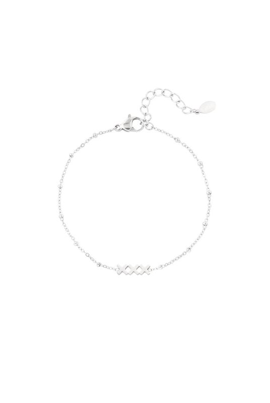 Armband | XXX | Zilver | Stainless steel