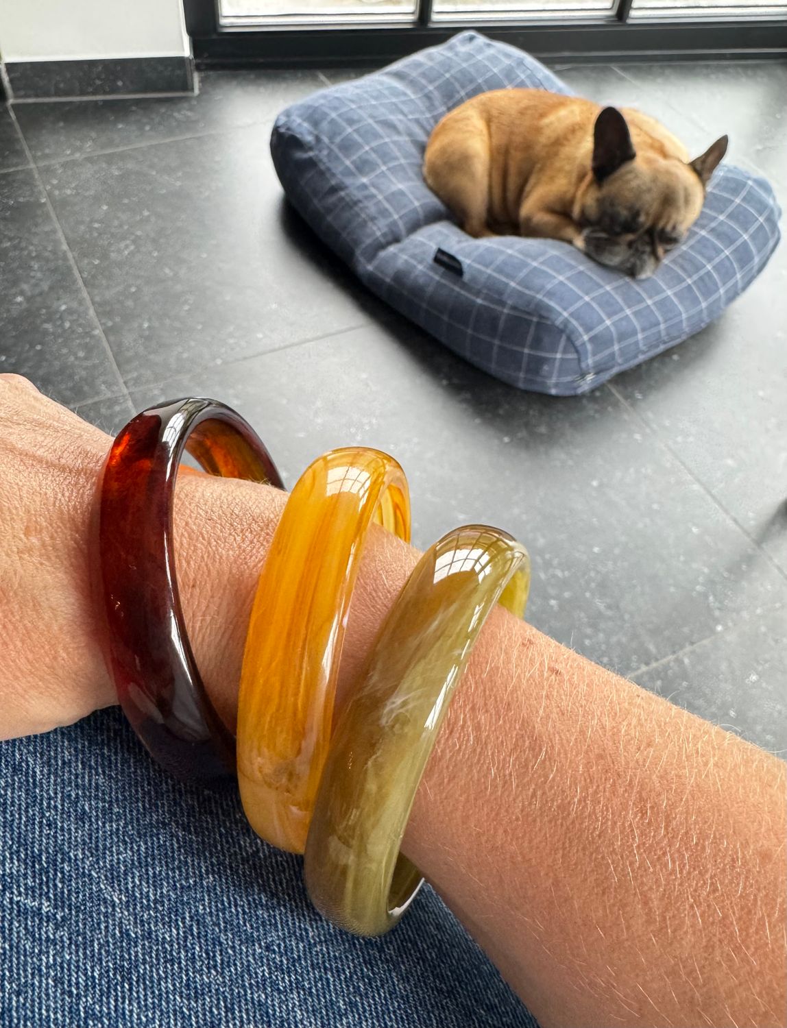 Armband | Acrylic | Brown