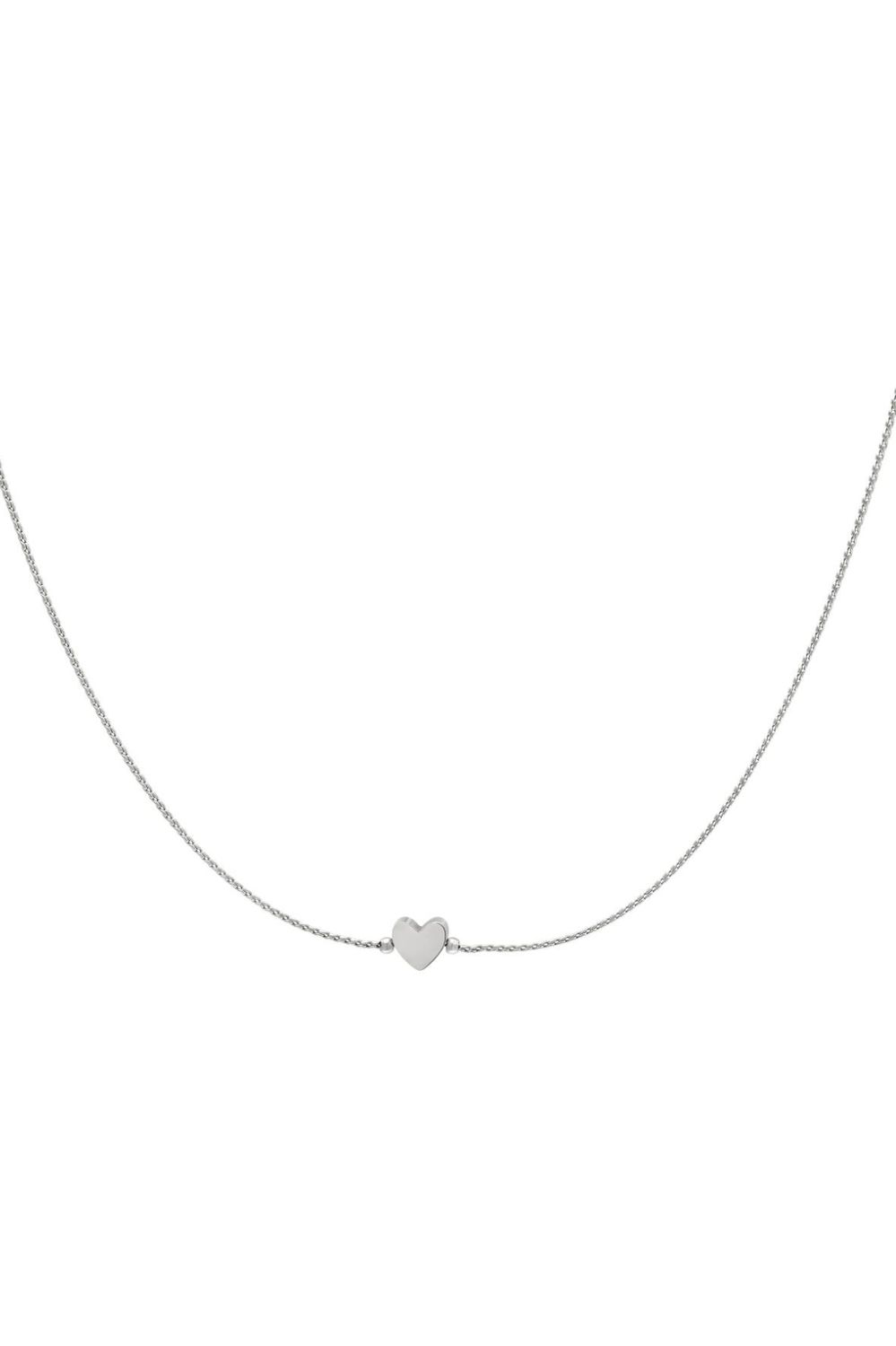 Ketting | Heart breaker | Zilver | Stainless steel