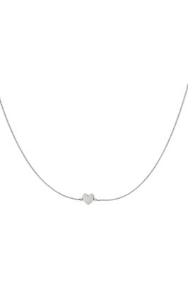 Ketting | Heart breaker | Zilver | Stainless steel