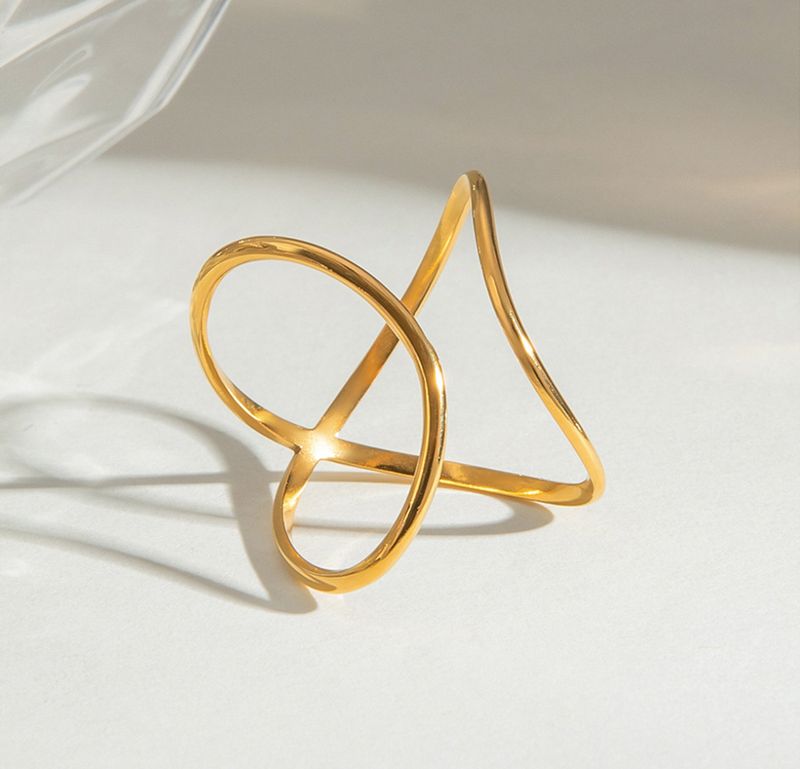 Ring | Minimalistisch | Goud | Stainless steel