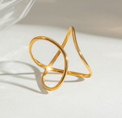 Ring | Minimalistisch | Goud | Stainless steel