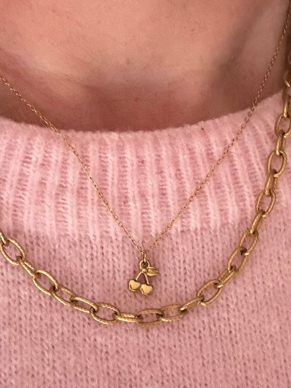 Ketting | Cherry | Goud | Stainless steel
