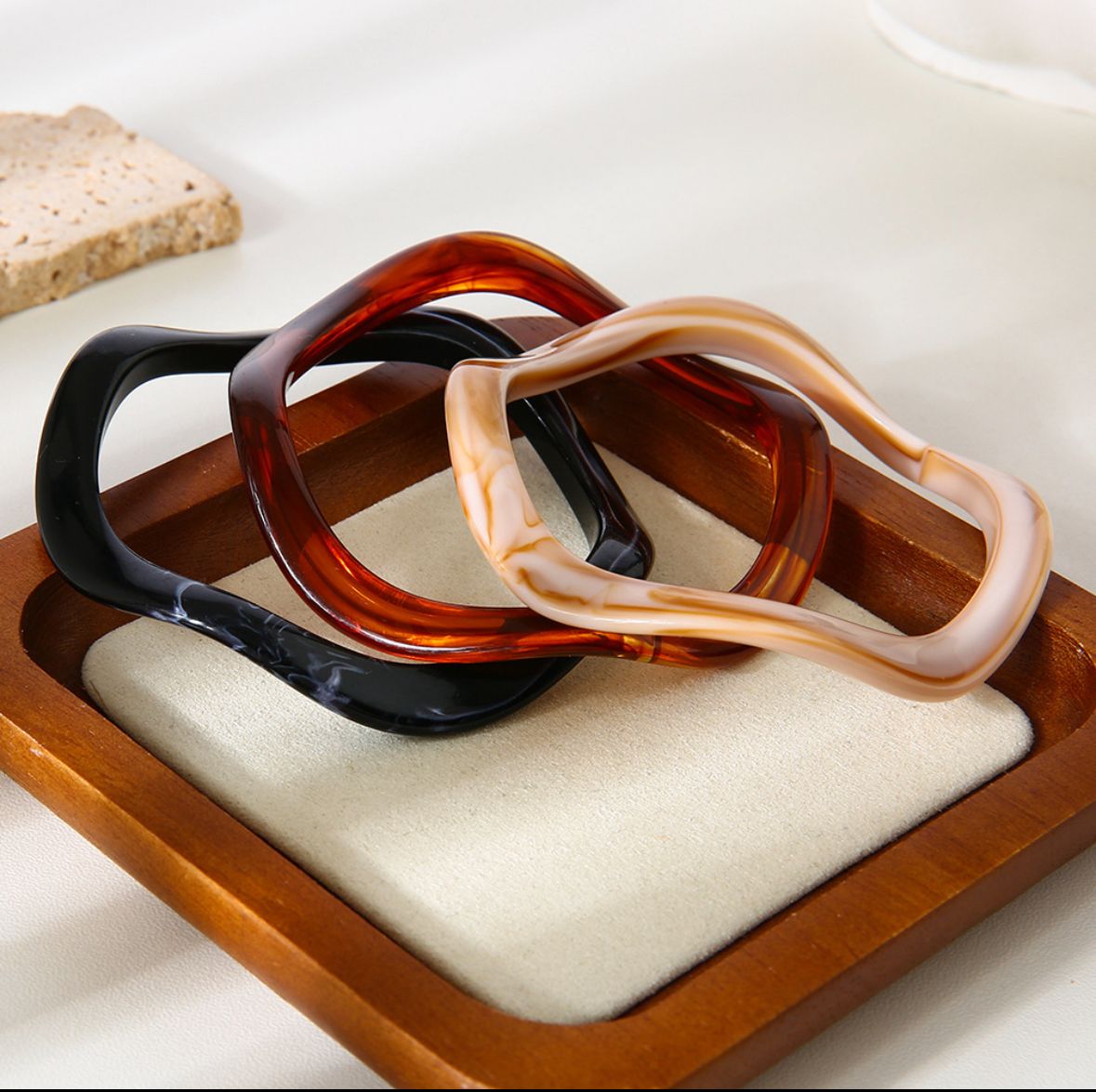 Armband | Acrylic | Brown