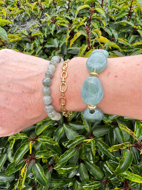 Armband | Sienna | Green &amp; Gold