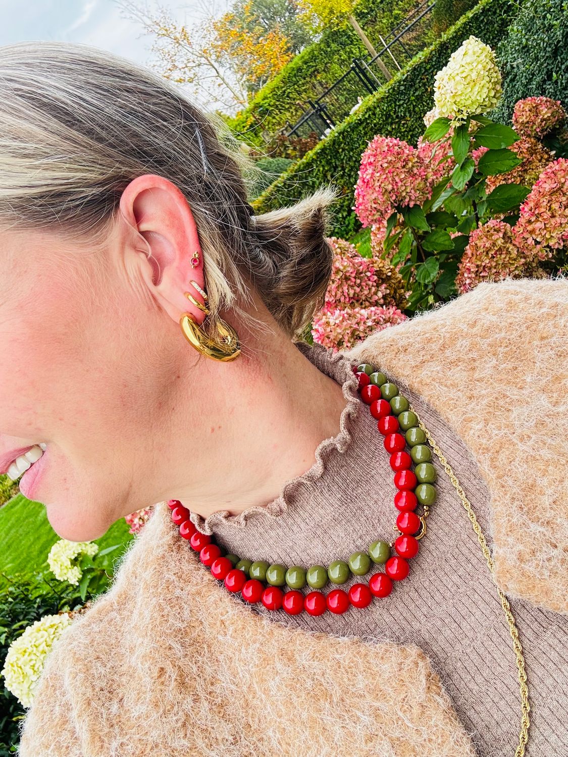 Halsketting | Kauwgomballen | Red