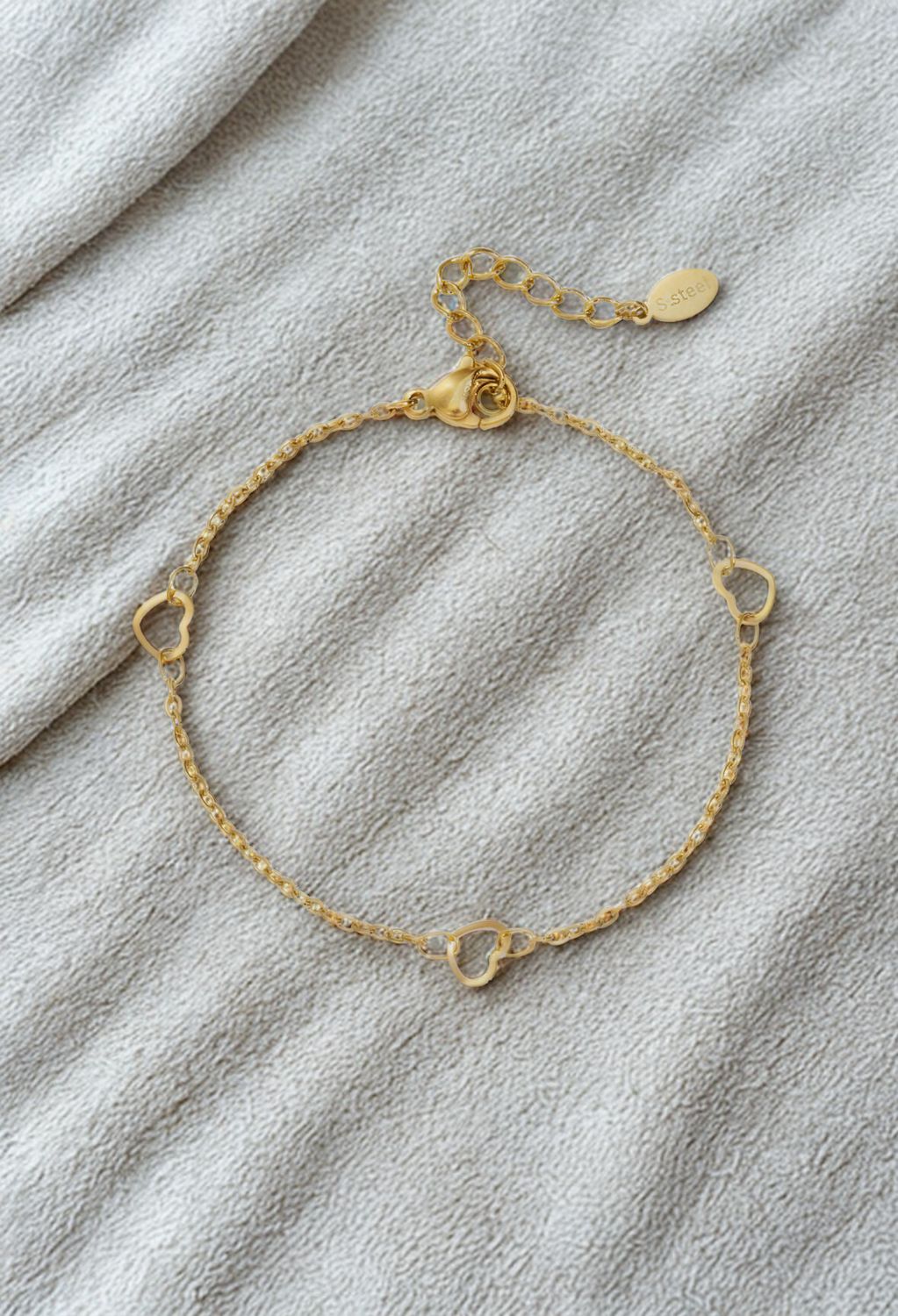 Armband | Hart casual | Goud | Stainless steel