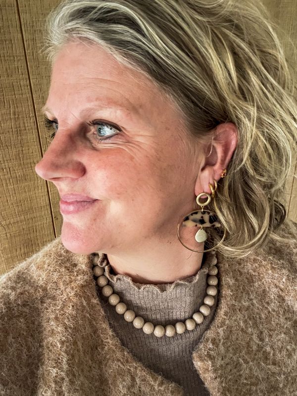 Oorbellen | Leopard Circle | Goud | Stainless steel