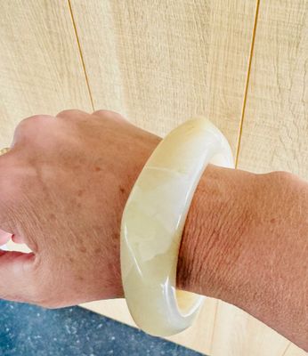 Armband | Acrylic Bangle | Beige