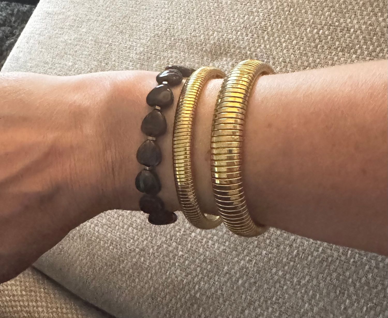 Armband | Acrylic Heart | Brown