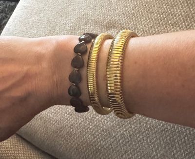 Armband | Acrylic Heart | Brown