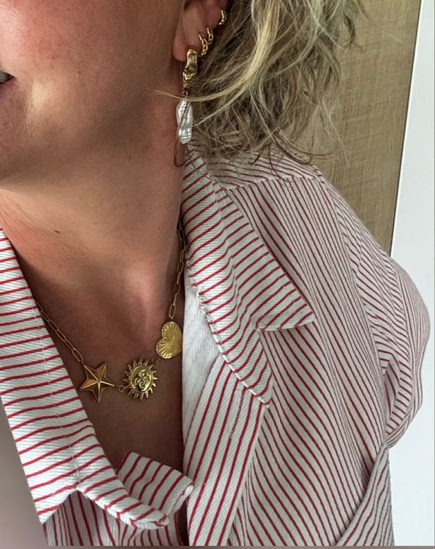 Bedelketting | Maxi Bedel | Goud | Stainless steel