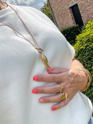 Ring | Flat | Goud | Stainless steel