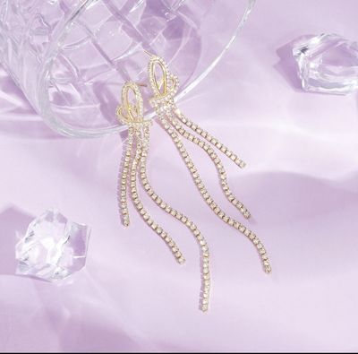 Oorbellen | Heart Tassel | Goud | Stainless steel