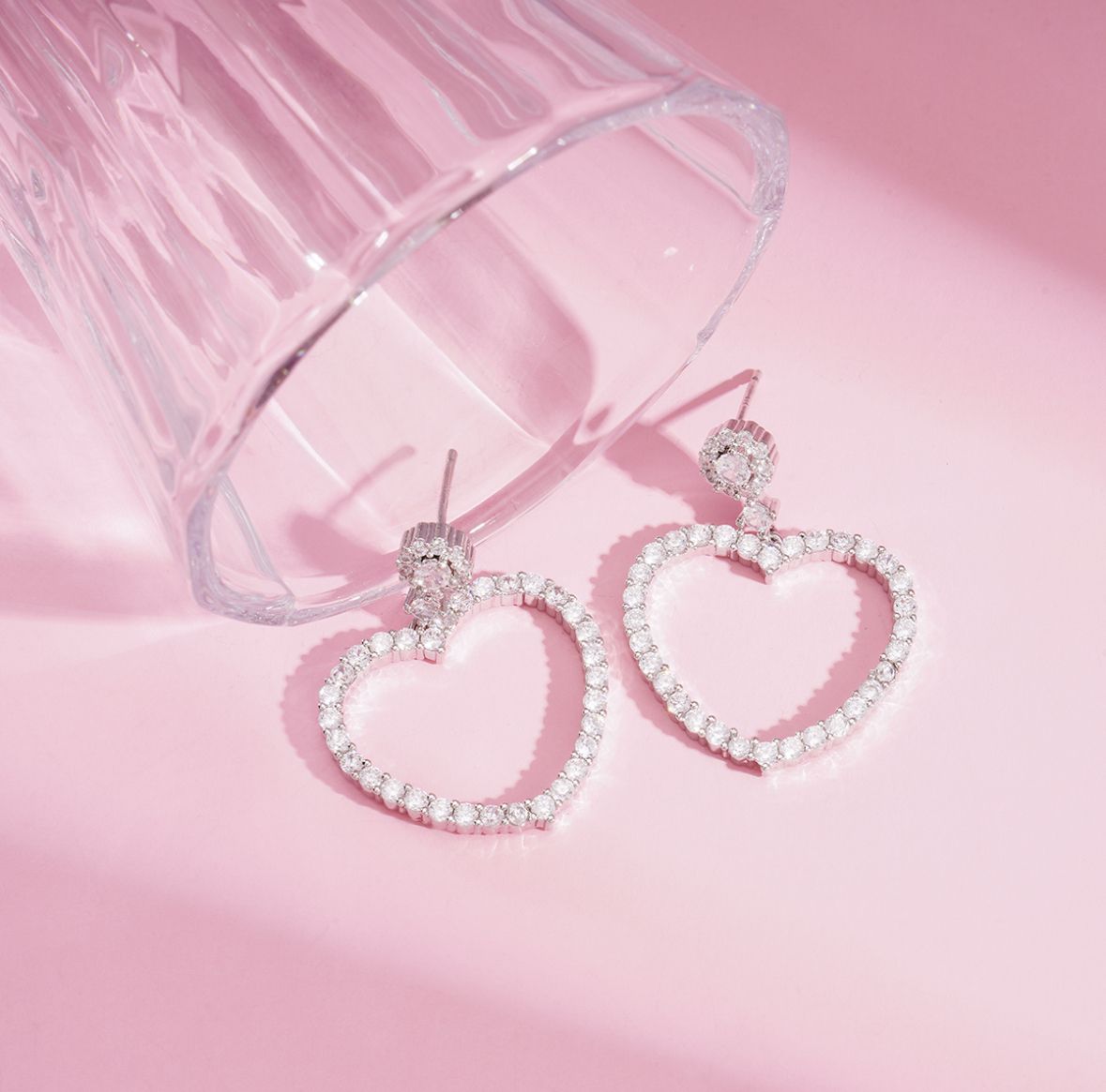 Oorbellen | Sweet heart | Zilver | Stainless steel