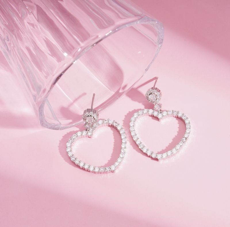 Oorbellen | Sweet heart | Zilver | Stainless steel