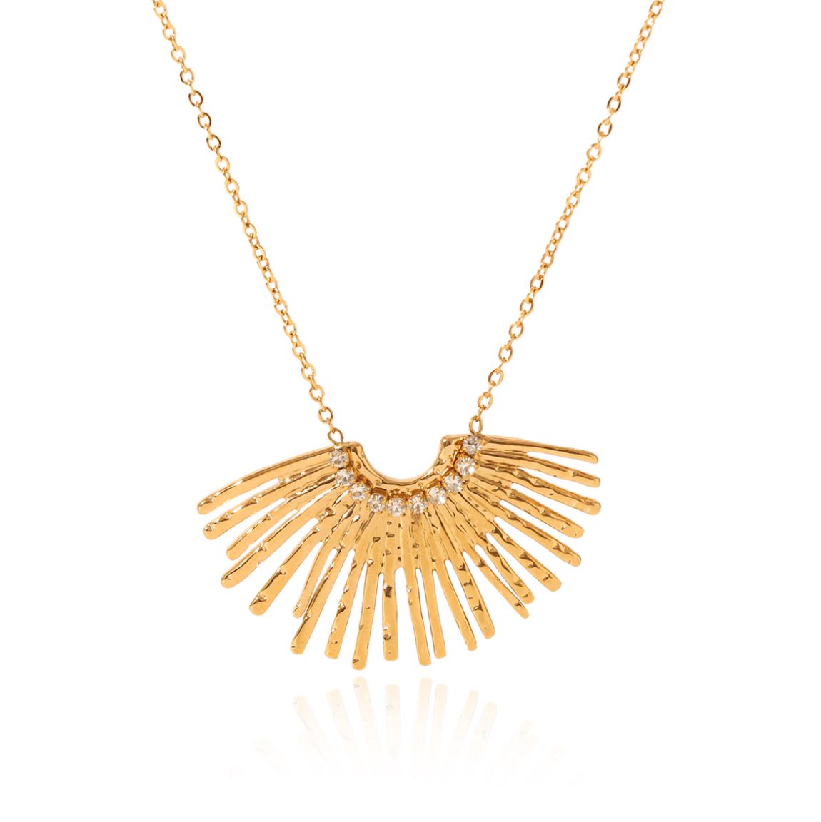 Ketting | Wings | Goud | Stainless steel