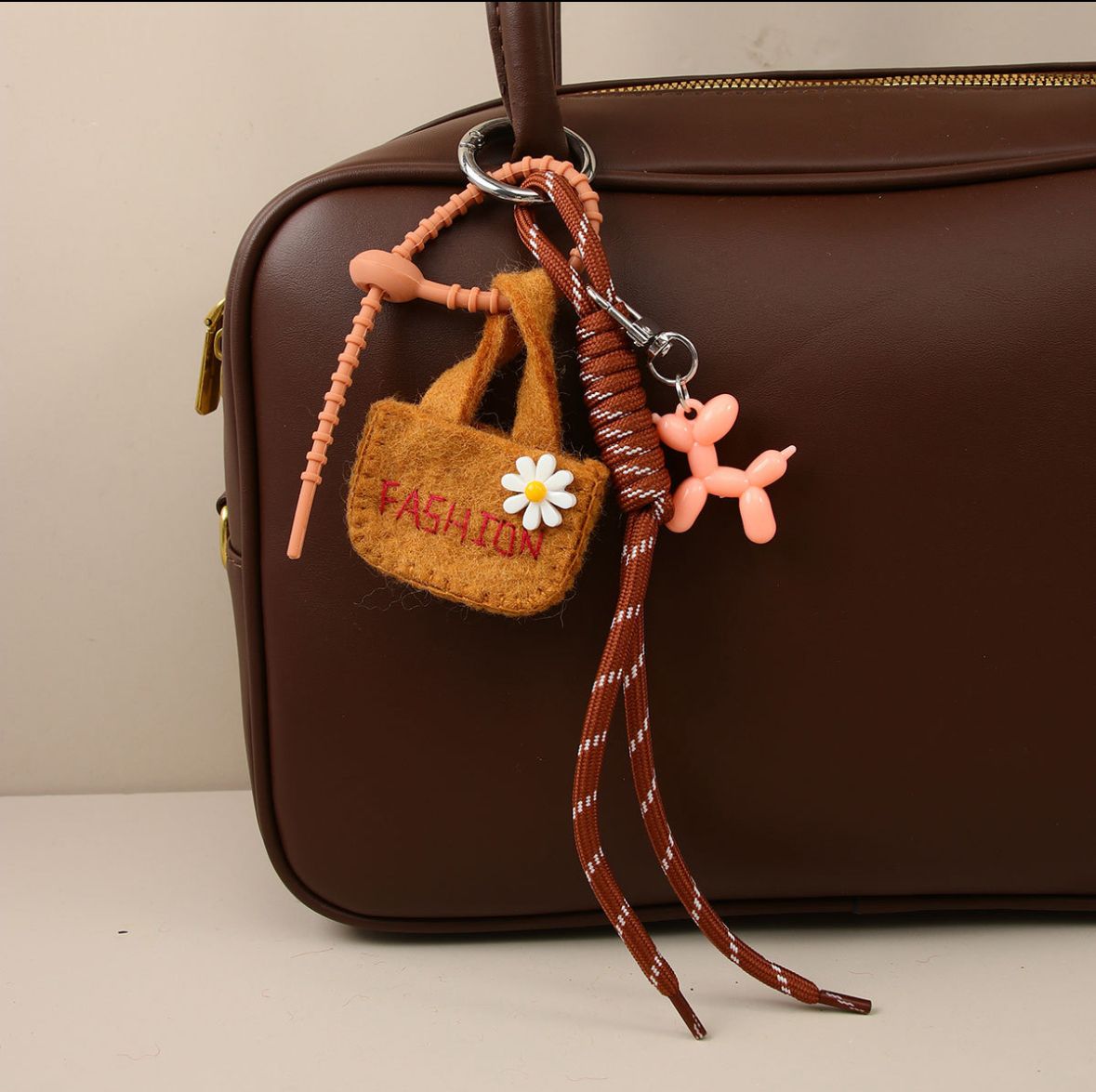 Bagcharm | Mini bag | Brown