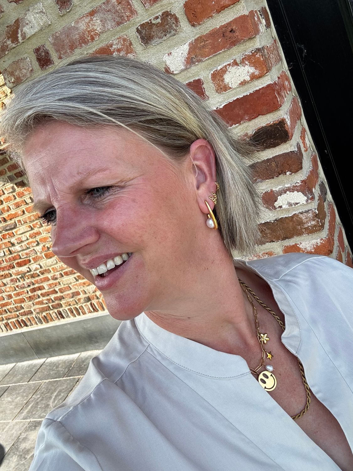 Oorbellen | Pearl | Goud | Stainless steel