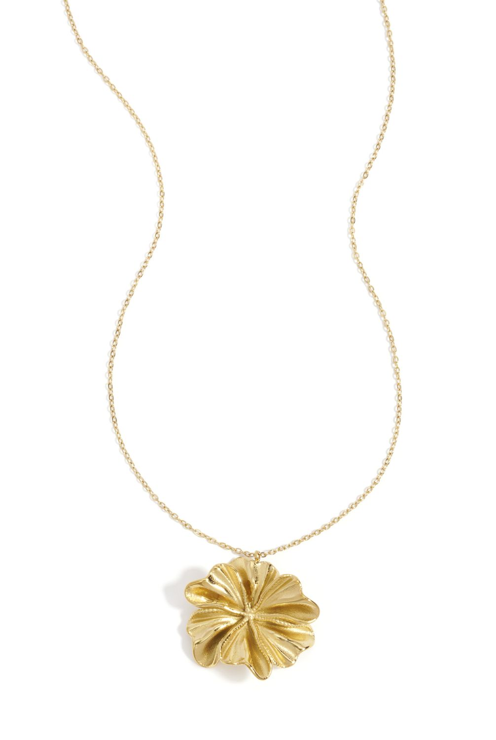 Ketting | Bloemen | Goud | Stainless steel
