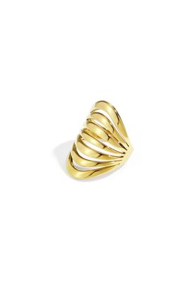 Ring | Leyla | Goud | One size | Stainless steel