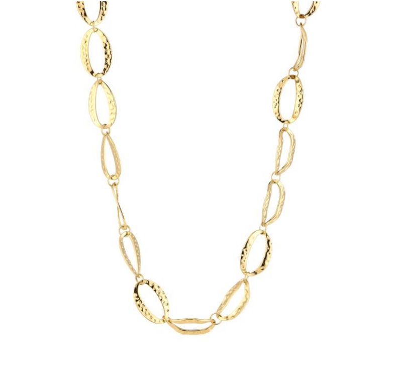 Ketting | Schakel | Goud | Stainless steel