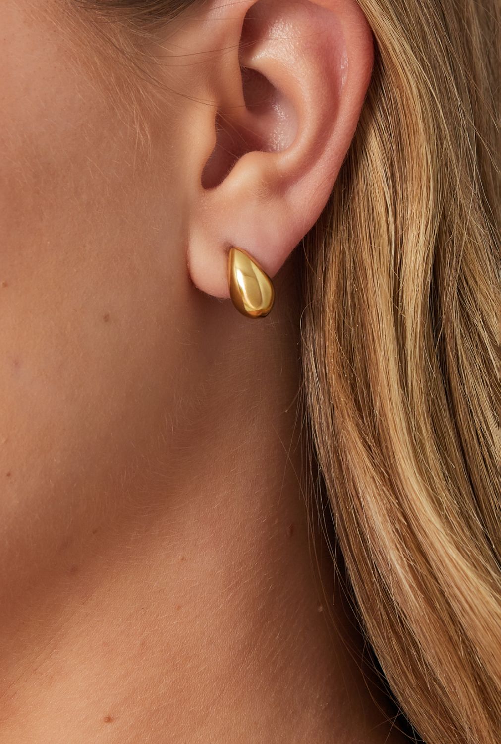 Oorbellen | Traan | Goud | Stainless steel