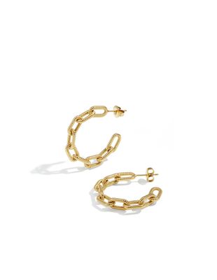 Oorbellen | Schakelringen | Goud | Stainless steel