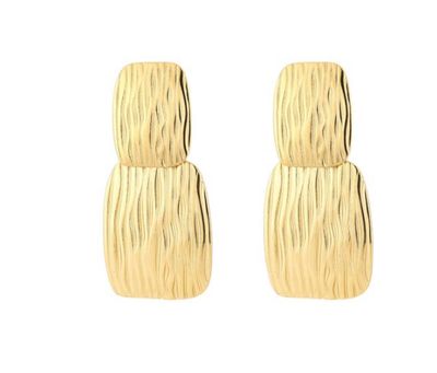 Oorbellen | Square | Goud | Stainless steel