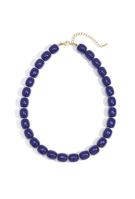 Halsketting | Acrylic | Blauw &amp; Goud