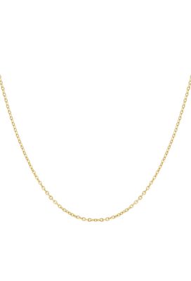 Halsketting | Fijne schakel | Goud | Stainless steel