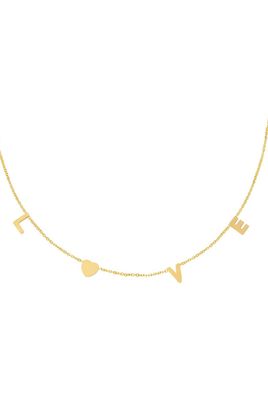 Ketting | LOVE | Goud | Stainless steel